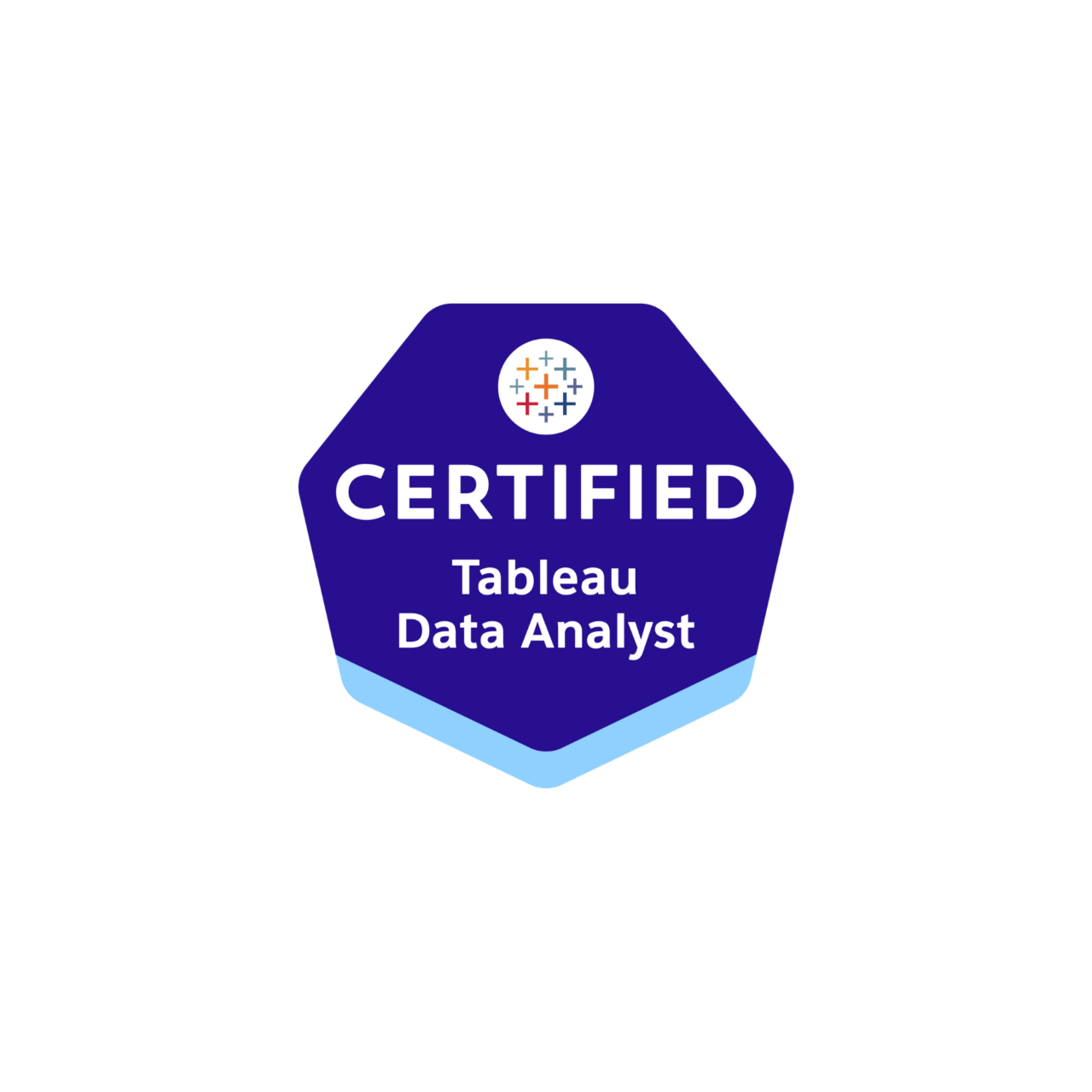 Logo Tableau data analyst certified officiel